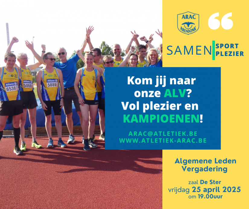 ARAC nodigt je uit voor onze Algemene Ledenvergadering