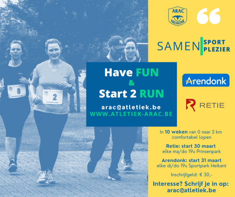 Starten met lopen? Start nog dit voorjaar bij ARAC!