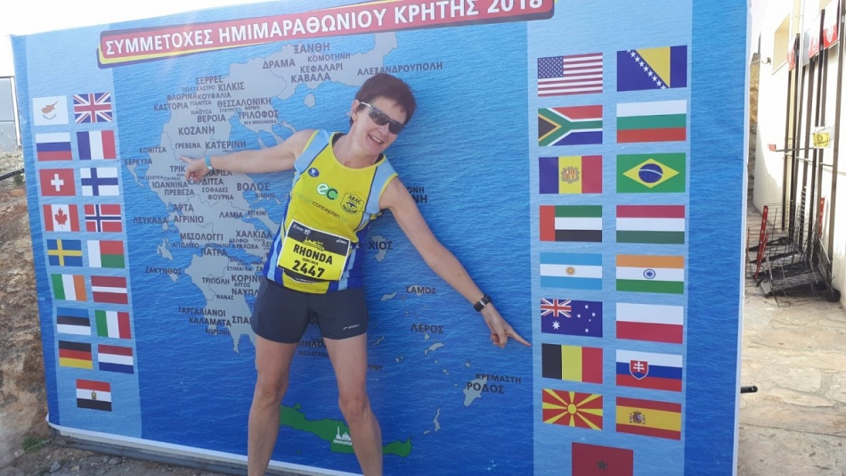 Rhonda Derijnck, halve marathon Kreta 2018